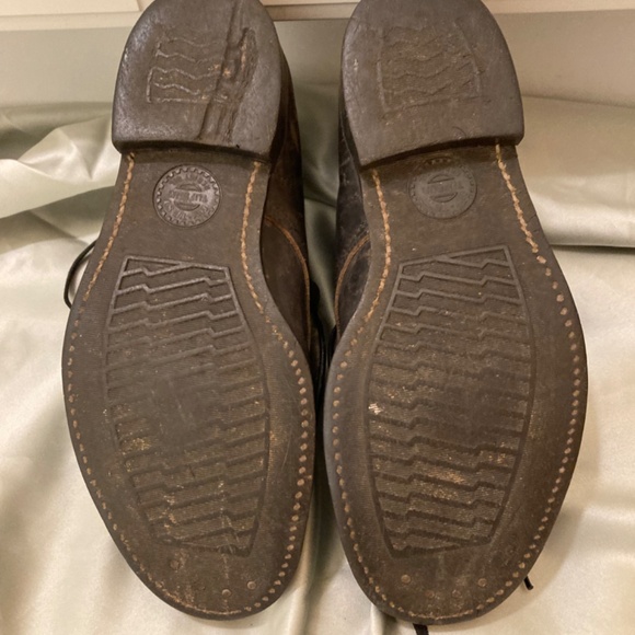 RARE Vintage Black Hy-test Steel Toe Metatarsal Safety Ankle Shoes Boots 1960s - Picture 7 of 12